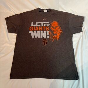 Majestic Dark Gray T-Shirt with Orange Accent